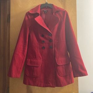 Red Amy Byer Peacoat